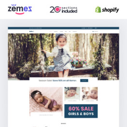 Smile Simple Baby Clothing Store Shopify Theme #87739