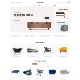 Creative Wood And Furniture Store Shopify Theme #88199