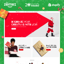 Christmas Gifts Store Shopify Theme #89307