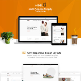Midelrs Fashion eCommerce Shopify Theme #90627