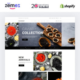 Caviar Store Shopify Theme #90665