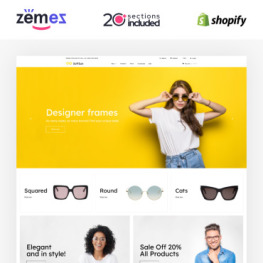 Sunglasses Store Shopify Theme #91207
