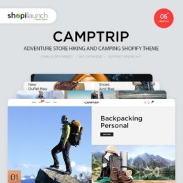 Camptrip Adventure Store Hiking Shopify Theme # 94141