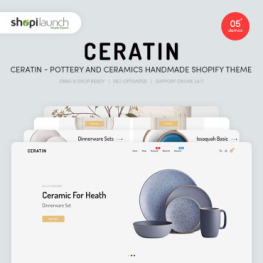Ceratin Pottery and Ceramics Handmade Shopify Theme #94973