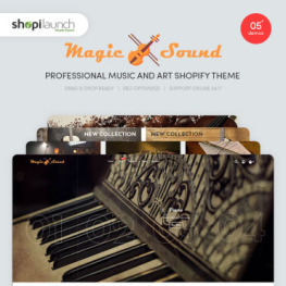 MagicSound Professional Music and Art Shopify Theme #95312