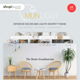 Munlight Interior Decor and Lights Shopify Theme #95401