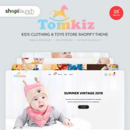 Tomkiz Kids Clothing Toys Store Shopify Theme #95947