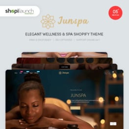 Junspa Elegant Wellness Spa Shopify Theme #96095