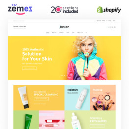 Janian Korean Cosmetics Online Store Shopify Theme #97592