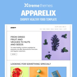 Apparelix Healthy Food eCommerce Shopify Theme #98130
