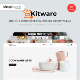 Kitware Kitchen Interior Design Modern Shopify Theme #98135