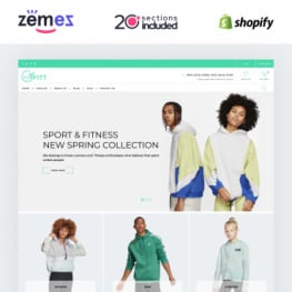 Fitt Fitness Online Website Shopify Theme #98283