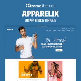 Apparelix Fitness eCommerce Shopify Theme #98573