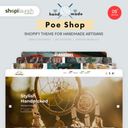 PoeShop Handmade Artisans Shopify Theme #98591
