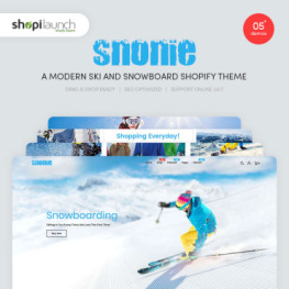 Snonie A Modern Ski And Snowboard Shopify Theme #98796