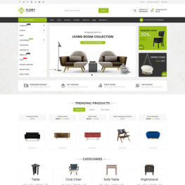 Flory Wood And Furniture Store Shopify Theme # 98937