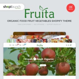 Fruita Organic Food Fruit Vegetables Shopify Theme # 99613