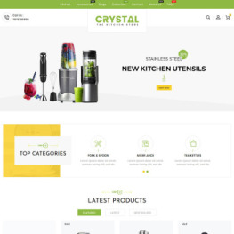Crystal Kitchen Store Shopify Theme #99913