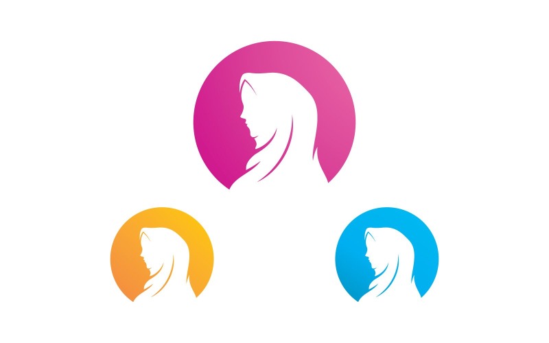 Beauty Hijab Store Logo Design Vector V2 Logo Template