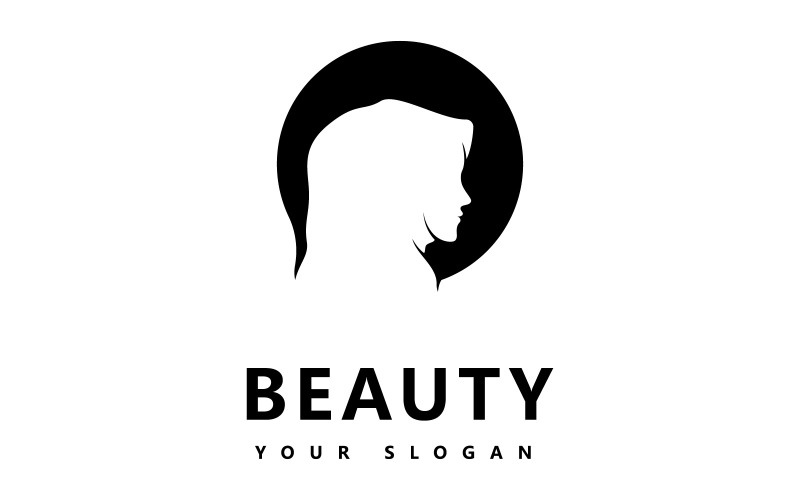 Beauty Hijab Store Logo Design Vector V4 Logo Template