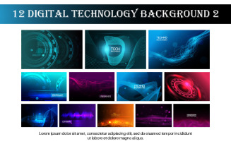 12 Digital Technology Concept Background 2