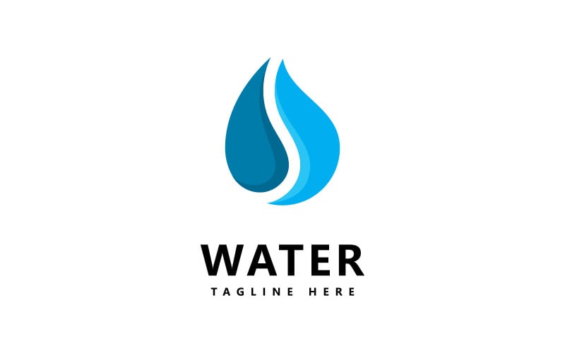 Water Drop Logo Design Vector V3 Logo Template