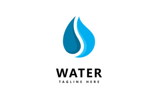 Water Drop Logo Design Vector V3