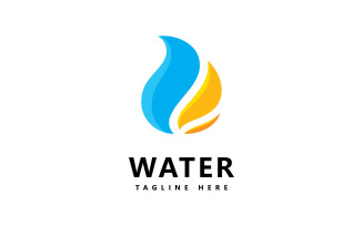 Water Drop Logo Design Vector V4