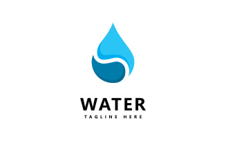 Water Drop Logo Design Vector V8