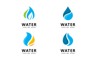 Water Drop Logo Design Vector V9