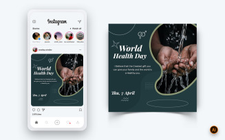 World Health Day Social Media Instagram Post Design Template-08