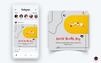 World Health Day Social Media Instagram Post Design Template-11