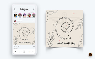 World Health Day Social Media Instagram Post Design Template-14