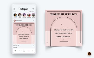 World Health Day Social Media Instagram Post Design Template-15