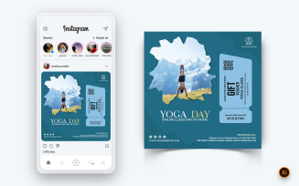 Yoga and Meditation Social Media Instagram Post Design Template-50