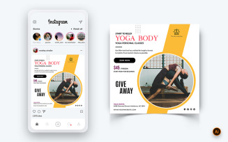 Yoga and Meditation Social Media Instagram Post Design Template-52