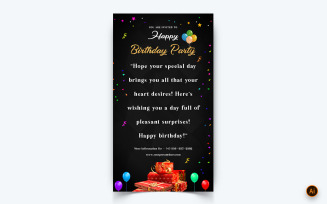 Birthday Party Celebration Social Media Story Design Template-12