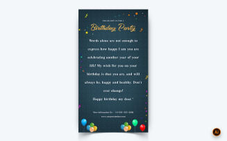 Birthday Party Celebration Social Media Story Design Template-14