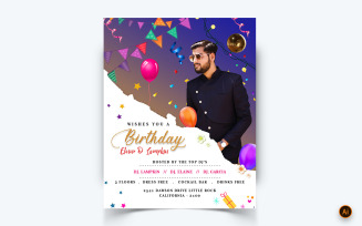 Birthday Party Celebration Social Media Feed Design Template-01