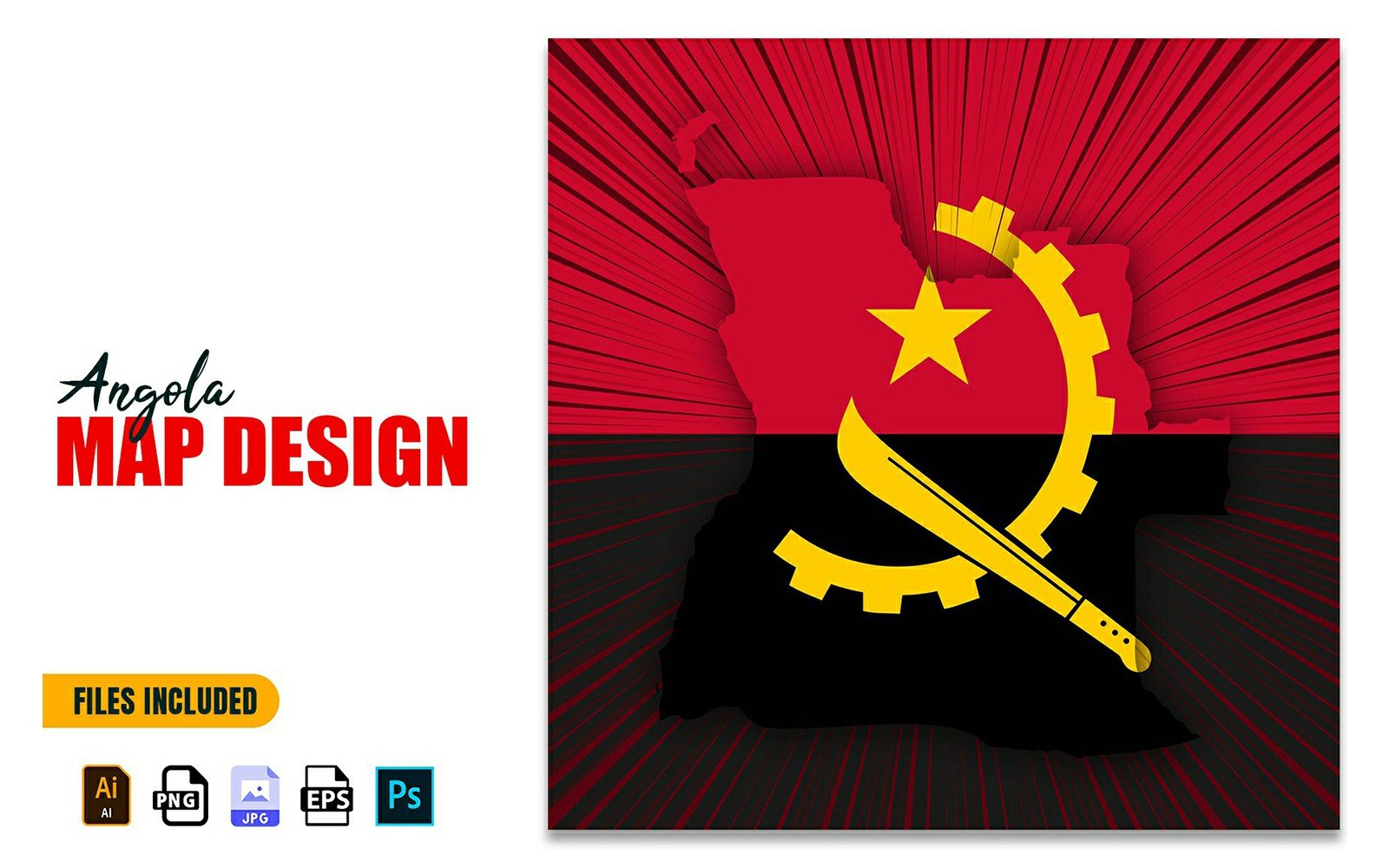 Kit Graphique #264584 Angola Carte Web Design - Logo template Preview