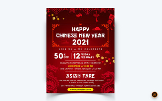 Chinese NewYear Celebration Social Media Instagram Feed Design Template-05