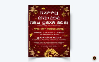 Chinese NewYear Celebration Social Media Instagram Feed Design Template-12