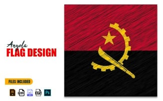 11 November Angola Independence Day Flag Design Illustration