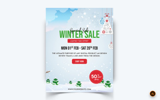 Winter Season Offer Sale Social Media Feed Design Template-02