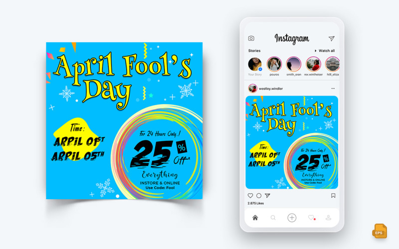 April Fools Day Social Media Instagram Post Design-04