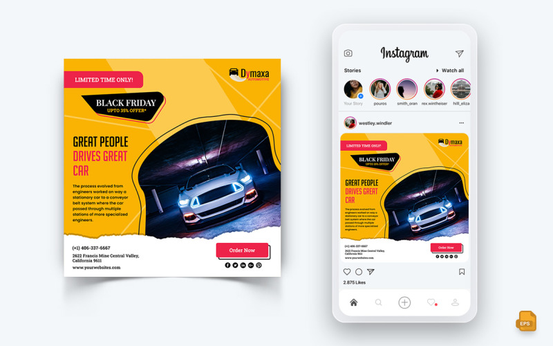Automotive Service Social Media Instagram Post Design-05
