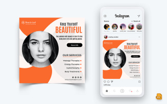 Beauty Salon and Spa Social Media Instagram Post Design-53