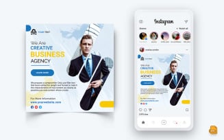 Business Agency Corporate Service Social Media Instagram Post Design-09
