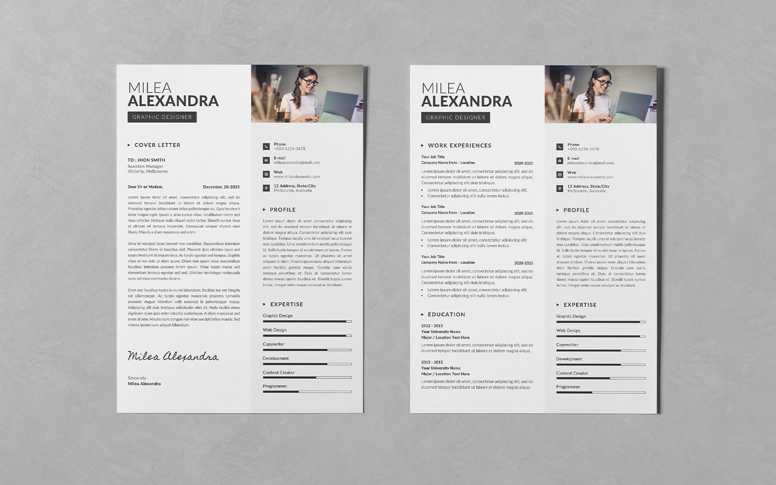 Kit Graphique #264890 Resume Business Divers Modles Web - Logo template Preview