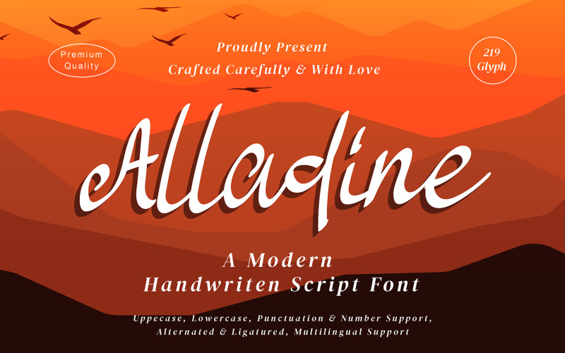 Alladine - Modern Script Fonts